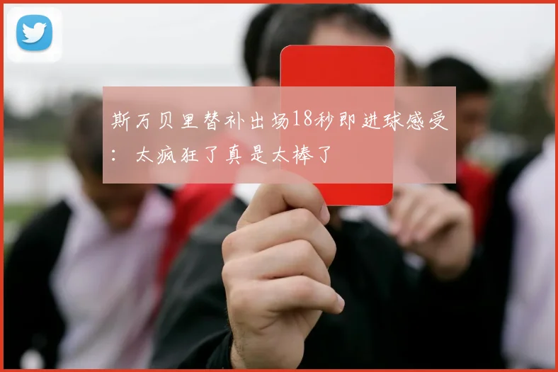 斯万贝里替补出场18秒即进球感受：太疯狂了真是太棒了